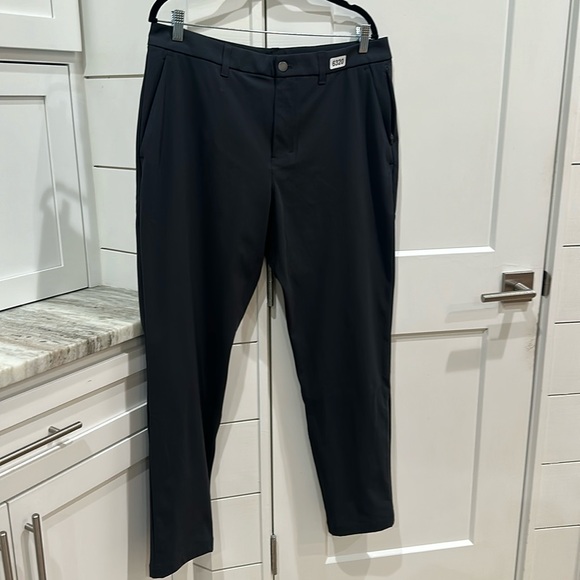 (6320) LULULEMON Commission Pant Slim 30"L *Warpstreme Sz 36W in NAVY *SOME WEAR - Picture 5 of 10